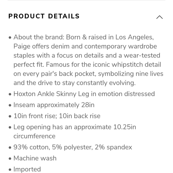 Paige Hoxton Skinny Emotion Distressed - Picture 8 of 8